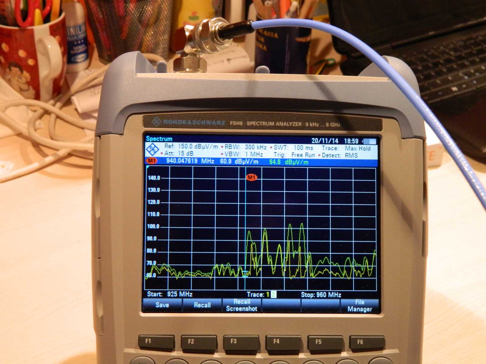 Analizzatore di spettro campi elettromagnetici